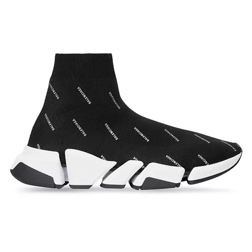 Balenciaga Allover Logo Speed Sneakers
